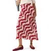 Mint Velvet Abstract Floral Print Slip Skirt In Multi