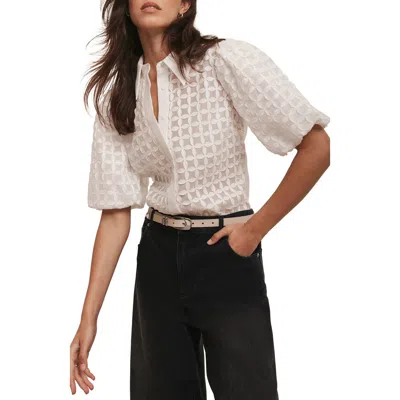 Mint Velvet Applique Petal Shirt In Multi