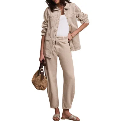 Mint Velvet Balloon Popper Jeans In Neutral