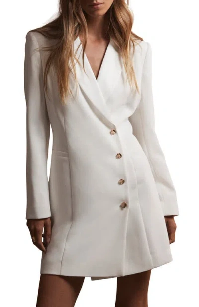 Mint Velvet Blazer Mini Dress In White