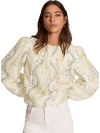 Mint Velvet Border Print Top