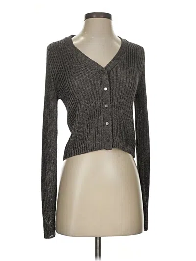 Pre-owned Mint Velvet Cardigan Sweater In Gray