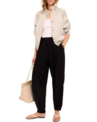 Mint Velvet Cotton Blend Jacket In White