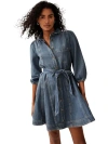 Mint Velvet Denim Mini Shirt Dress