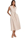 Mint Velvet Drop Waist Stripe Midi Dress