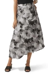 Mint Velvet Floral Print Midi Skirt In Brown