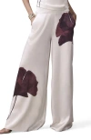 Mint Velvet Floral Print Satin Trouser In Multi