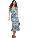 MINT VELVET MINT VELVET FLORAL PRINTED MIDI DRESS