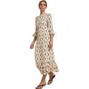Mint Velvet Geo Print Ruffle Midi Dress