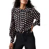 Mint Velvet Geometric Print Blouse In Animal Print