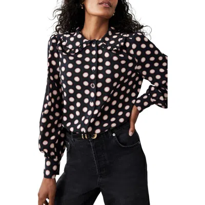 Mint Velvet Geometric Print Blouse In Animal Print