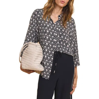 Mint Velvet Geometric Print Resort Shirt In Multi