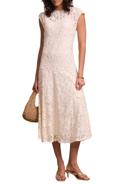 Mint Velvet Lace Maxi Dress In Neutral