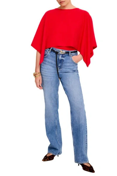 Mint Velvet Layered Poncho Knit Top In Multi