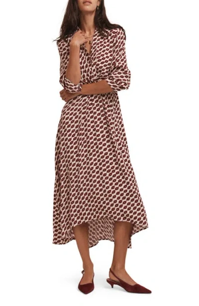 Mint Velvet Lip Print Shirt Dress In Animal Print