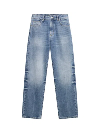 Mint Velvet Mid Indigo Straight Jeans In Blue