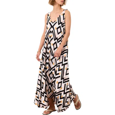 Mint Velvet Monaco Geo Maxi Dress In Multi
