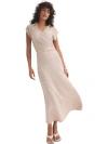 Mint Velvet Neutral Sequin Midi Dress