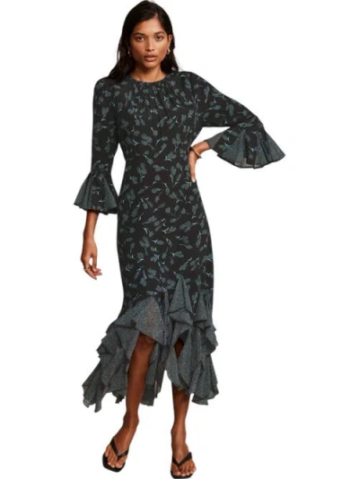 Mint Velvet Print Midi Dress