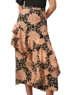 Mint Velvet Print Midi Skirt