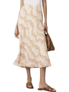 Mint Velvet Print Midi Slip Skirt