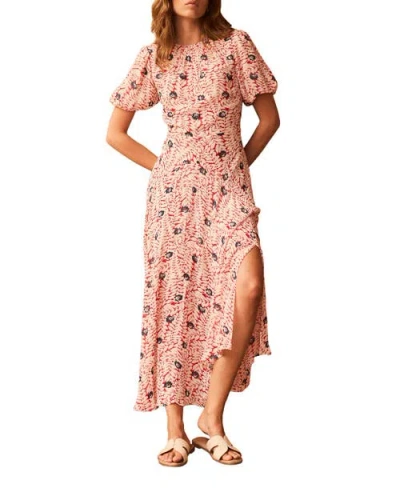 Mint Velvet Printed Puff Sleeve Maxi Dress In Multi