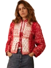 Mint Velvet Quilted Print Jacket