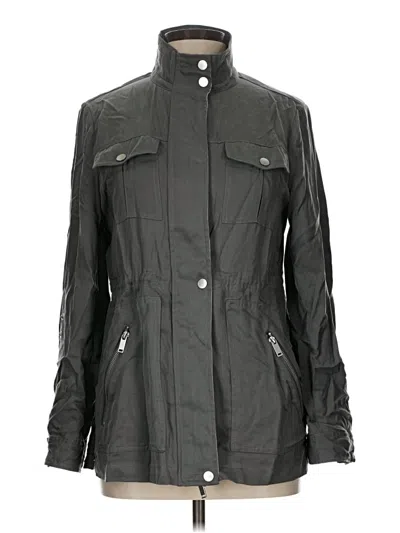 Pre-owned Mint Velvet Raincoat In Black