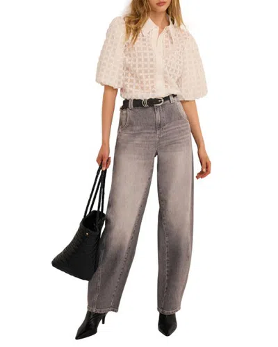 Mint Velvet Relaxed Ultimate Full Length Barrel Jeans In Gray