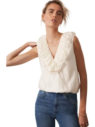 Mint Velvet Ruffle Front Top