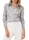 Mint Velvet Sequin Embellished Shirt In Gray