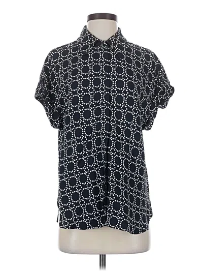 Mint Velvet Short Sleeve Blouse In Blue
