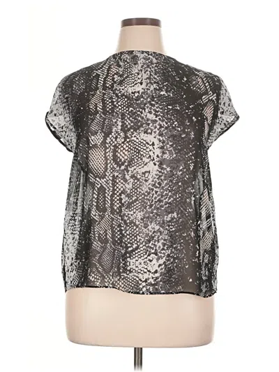 Pre-owned Mint Velvet Short Sleeve Blouse In Silver