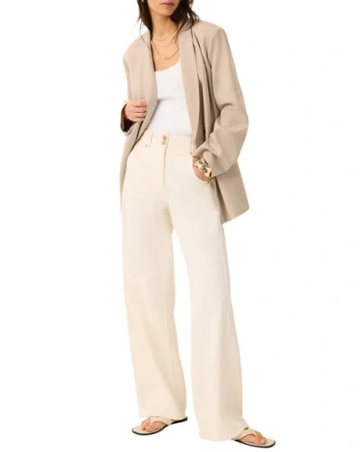 Mint Velvet Single Breasted Blazer In White