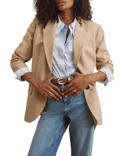 Mint Velvet Single Breasted Longline Blazer In Multi