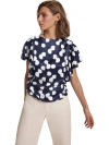 Mint Velvet Spot Draped Top