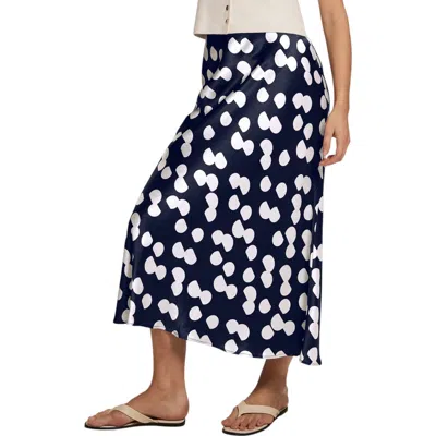 Mint Velvet Spot Print Satin Skirt