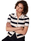 Mint Velvet Stripe Collar Knit Tee