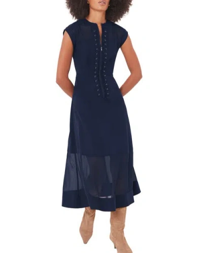 Mint Velvet Utility Front Zip Midi Dress In Multi