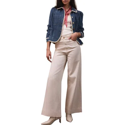 Mint Velvet Wide Leg Jeans In Multi