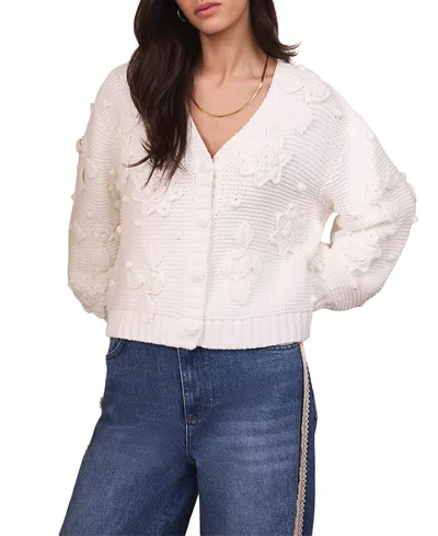 Mint Velvet Women's Applique Flower Cardigan In Multi