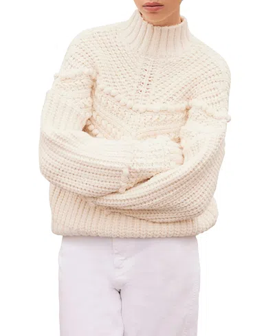 Mint Velvet Women's Bobble Detail Knit Sweater In Neutral