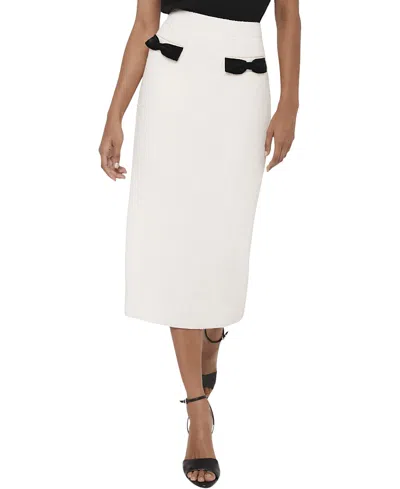 Mint Velvet Women's Boucle Bow Midi Skirt In Multi