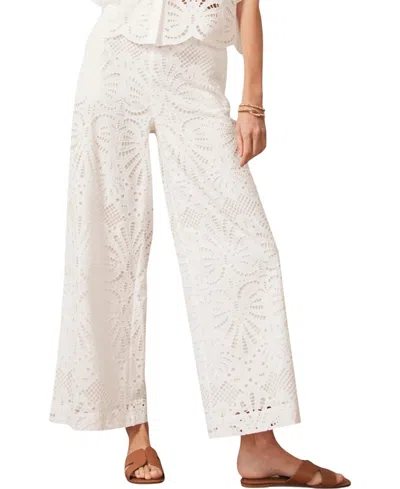 Mint Velvet Women's Broderie Wide Trouser
