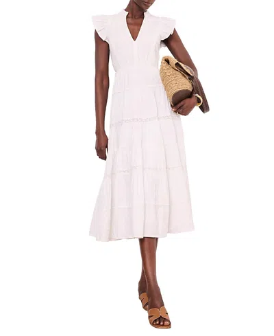 Mint Velvet Women's Cotton Cheesecloth Tiered Maxi Dress In Pink