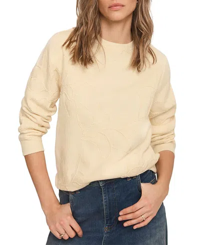 Mint Velvet Embroidered Sweatshirt In Yellow