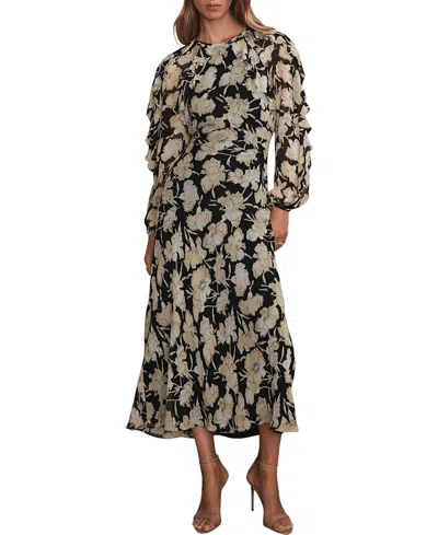 MINT VELVET WOMEN'S FLORAL PRINT MAXI DRESS