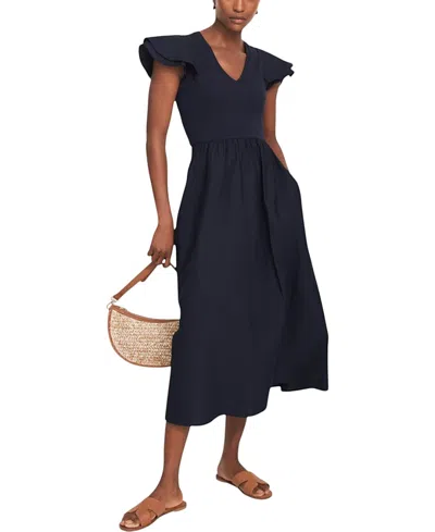 Mint Velvet Women's Jersey Midi Dress In Blue