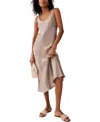 Mint Velvet Neutral Satin Slip Dress