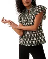 Mint Velvet Women's Print Cotton Blouse